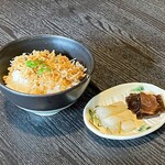 よしむら　清水庵 - そばの実ちりめんご飯