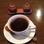チンタジャワカフェ - ホットジャワコーヒー（\ 480）インスタントコーヒーかと思いましたが、バリコビでした！