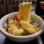 うどん うばら - ○エビ天ぶっかけ(1,000円)
            大エビ天 2尾入り
            (うどん大盛り無料)