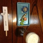 はり重 道頓堀本店 - すき焼きランチ(前菜)