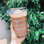 WHITE GLASS COFFEE - 