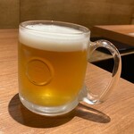Niku To Nabe Satori - 生ビール　３８０円