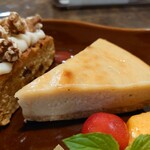 カフェ・ククル - 豆腐のチーズケーキ風。チーズ不使用のチーズケーキ