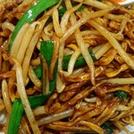 香港麺 新記 - 乾焼伊麺 接写