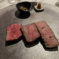 スカイツリービューレストラン 簾 - 黒毛和牛ランプ　栃木牛　匠　フィレ　と　ロース