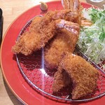 味処てっ平 - Ｗエビフライ定食と単品黄金鰈フライ