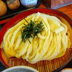 手打ちうどん 自遊席 - 季節の天ぷら盛り合わせ ざるうどんセット