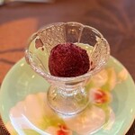 プティレストラン グーテ - ブルーベリーのソルベ