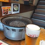 ホルモン焼肉 縁 - 駆け付け一杯！