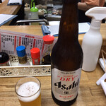 Tachinomidokoro Abeno Ginza - ビールがぬるかった