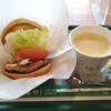 モスバーガー - モーニング野菜バーガー･ドリンクセット（500円）
