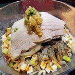 ラーメン巌哲 - 冷やし担々麺（小ごはん付き）