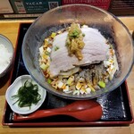 ラーメン巌哲 - 冷やし担々麺（小ごはん付き）