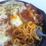 Marino - たまごカツミートソーススパチーズ焼き