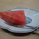 てんぷら 近藤 - デザート　すいか