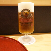 日本料理 直 - 最初はビール