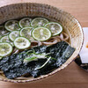 青空blue - 料理写真:すだちと焼きのりのおうどん（冷／温）