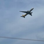 空の駅 風和里しばやま レストランフワリ - この日も飛行機がバンバン飛んでました～