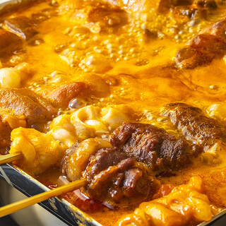 Famous “beef hormone skewer stew hot pot”