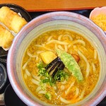 自家製 こめやのうどん - カレーうどん＋鯛ちくわ天