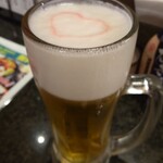 Toritetsu Kaihimma Kuharipurenamaku Hariten - 生ビール300円税込。