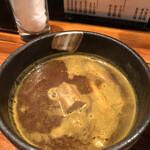 魔乃巣 - カレーつけ麺のスープ丼