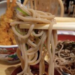 天麩羅 えびのや - 海老一本丼と日本そばセット￥780円