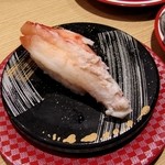 廻転寿司　とっぴ～　北乃四季 - たらば蟹：みずっぽい。