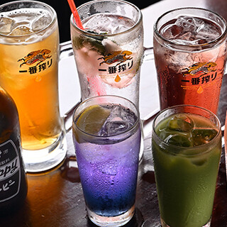 Lots of drinks! Enjoy a toast with delicious Seafood and delicious sake♪
