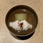 六雁 - 鱧と冬瓜の葛打ち椀