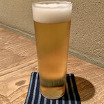 六雁 - 生ビール（アサヒ プレミアム 熟撰） ¥800