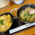 Marujun Udon - カツ丼セット ごぼう天トッピング