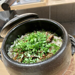 肉割烹 赤坂喰心 - ななつ星炊きあがり２