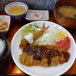 市松庵 - フライ定食　¥500(税込)