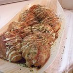 あほや	 - 2013.3. たこ焼き7個入り　しょうゆマヨ＆七味