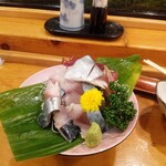 Sushi Tamura - 値ははりますが〆鯖を注文。