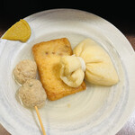 おかめ - つくね、イカ天、餅巾着