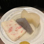 おかめ - 生姜天、こんにゃく、大根