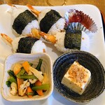 Kissa Kukki - 令和4年6月
                      天むす定食 580円