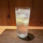 根津 焼鳥 照隅 - レモンサワー