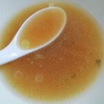 中華そば 朔望 - これは僕の味玉のスープ