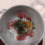 ウィズ ザ スタイル フクオカ - 御食事…鮪/いくら/山芋