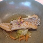 ウィズ ザ スタイル フクオカ - 揚げ物…甘鯛/春キャベツ/桜海老