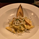 9 nove - 竹の子と釜揚げしらすのガルガネッリ