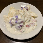 BARU 竹末 - 桃とすもも ヨーグルトサラダ(780円)