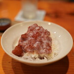 日本料理 たかむら - 苺のかき氷