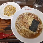 Ooshima Hanten - ラーメン+半チャーハン¥900