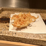 日本橋 蕎ノ字 - 〆の蕎麦はかき揚げ蕎麦。