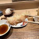 日本橋 蕎ノ字 - 車海老　そのままで。リフトアップ！