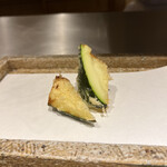 日本橋 蕎ノ字 - ズッキーニ　塩　お好みで